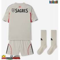 Camisa de Futebol Benfica Equipamento Secundário Infantil 2025-26 Manga Curta (+ Calças curtas)